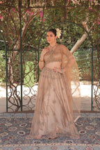 Chandbeli A-Line Handcrafted Lehenga - view 2