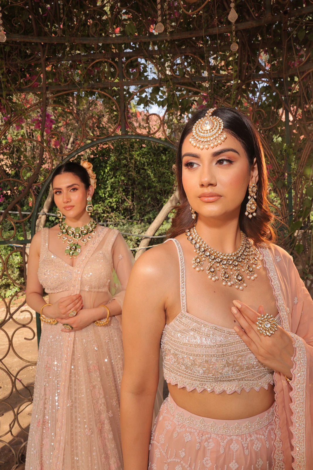 Pearl Whisper Cape Dhoti Ensemble - view 5