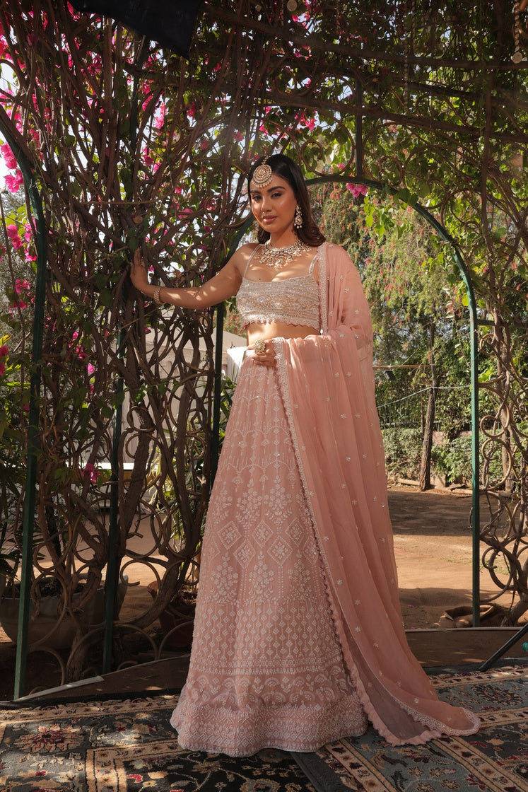 Sitara Glint Sequin Embroidered Lehenga Set - view 1